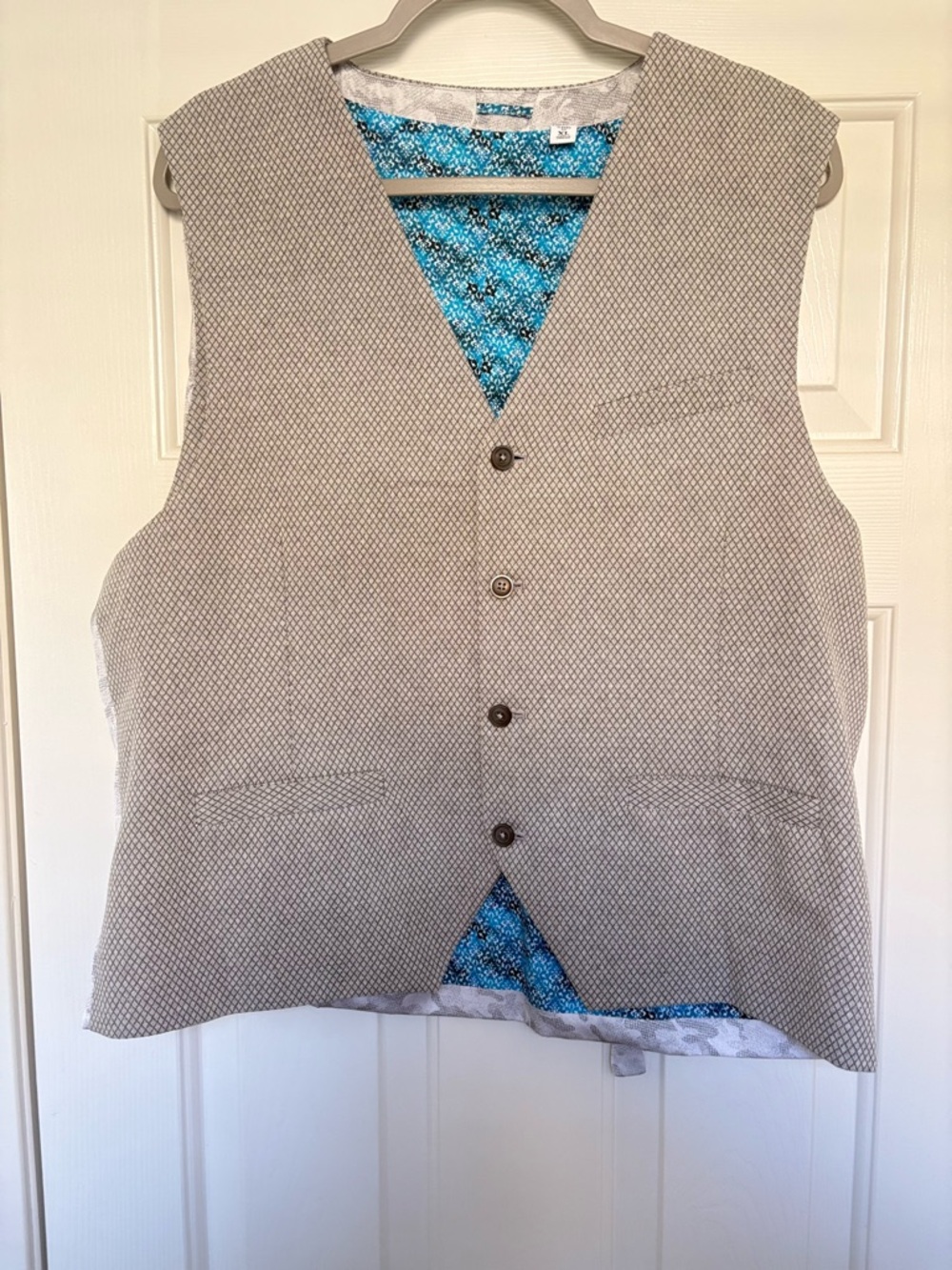 Robert Graham Kerouac vest size xl cotton linen classic fit camouflage